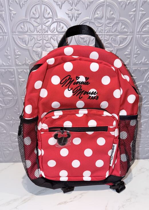 Disney Parks Walt Disney World Minnie Mouse XOXO Polka Dots Backpack NEW main image 6